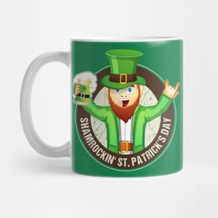 Rockiges St. Patrick's Day "Rocking Finger" Bier Party Irish Pub T-Shirt Mug
